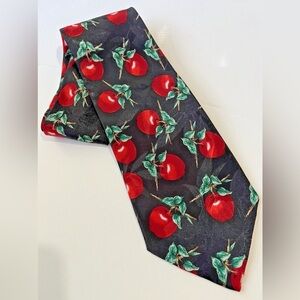 Men's Necktie Designs 
by A. Rogers 
Red Apples 
100% Polyester 
56.5" Long